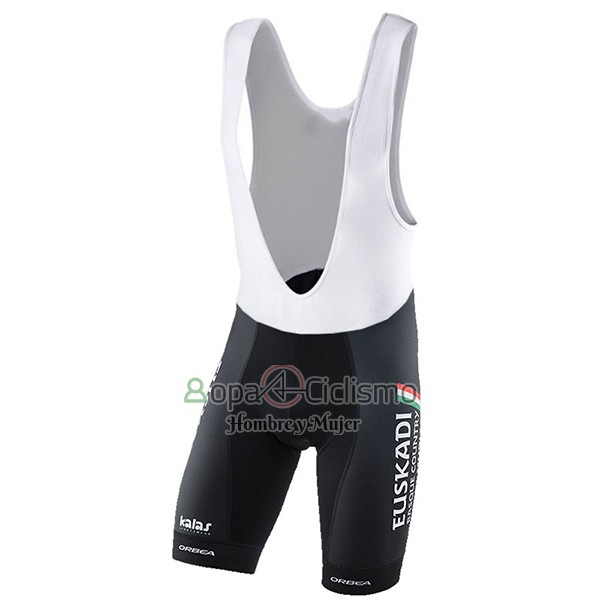 Euskadi Ropa Ciclismo Culotte Corto 2017 Hombre Mangas Cortas Verde y Negro